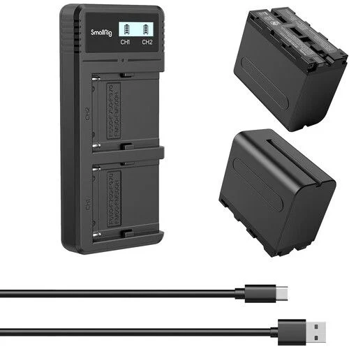 [6941590008301] SmallRig NP-F970 Dual-Battery 7800mAh and Charger Kit 3823