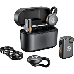 Hollyland LARK M2S Combo 2-Person Wireless Microphone System for Cameras and Mobile Devices (2.4 GHz, Space Gray) HL-LARK M2S COMBO
