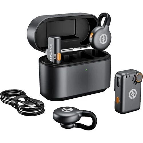 [6976068117926] Hollyland LARK M2S Combo 2-Person Wireless Microphone System for Cameras and Mobile Devices (2.4 GHz, Space Gray) HL-LARK M2S COMBO