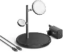 Anker MagGo 3in1 Wireless Charging Station With Charger and USB-C Cable B25M3V11