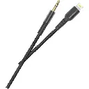 Porodo Metal Braided Lightning to AUX Cable 1.2m PD-AUL12-BK