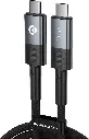 Powerology Braided 240W USB 4.0 Type-C to Type-C Fast Charging Cable 2M PCAB009-GY