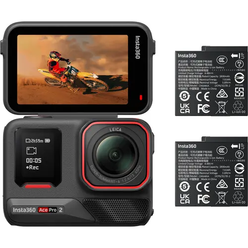 [6977644760888] Insta360 Ace Pro 2 8K AI-Powered Action Camera Dual Battery Bundle CINSBBGA