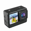 Porodo LifeStyle UHD Dual Display Action Camera With Water proof Case PD-4KACAM-BK