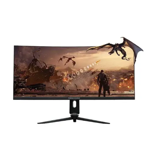[7267547496878] Porodo 34-inch WQHD 3440x1440 165Hz Ultra Wide-Curved Gaming Monitor PDX524-BK