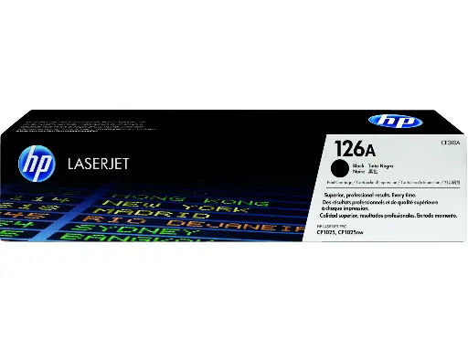 HP 126A Original LaserJet Toner Cartridge, CE310A