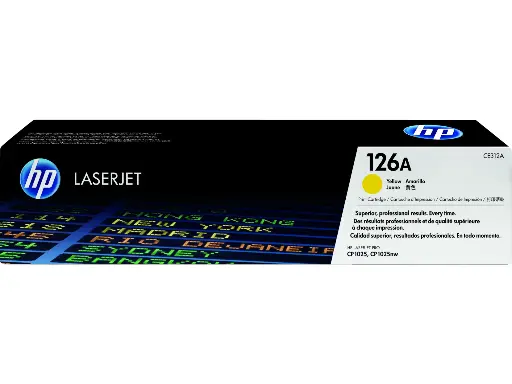 [884962161142] HP 126A Yellow Original LaserJet Toner Cartridge, CE312A 