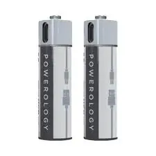 [7267547457206] Powerology USB Rechargeable Battery-AAA (2pc) PRUBAAA2