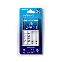 Panasonic Eneloop Battery Charger with 2 AA 2000mAh Batteries K-KJ51MCC20S