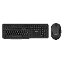 Porodo Dual Wireless 2.4G+BT Keyboard with Mouse Set - Black PD-W24KBM-BK