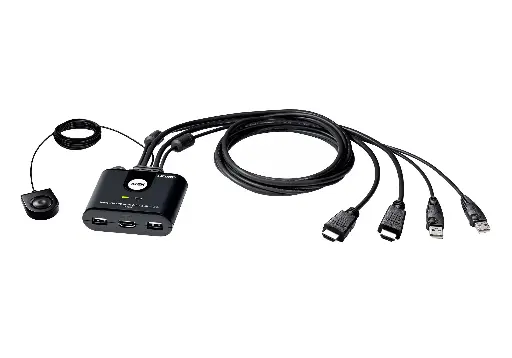 [4710469341304] ATEN KVM Switch 2-Port HDMI 4K CS22HF-AT