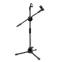 Focus Professional Microphone Stand with Dual Mic Holder 