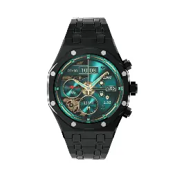 Porodo Cristallo AP AMOLED Display Smart Watch PD-CRISTALLOAP-BK