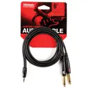 Daddario 6Ft 1.8Mtr 3.5mm to Dual 6.5mm Audio Cable PW-MPTS-06