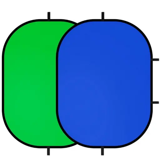 [PV-GBC-150200] Provision Chromakey Green & Blue double-sided Collapsible Background 150x200cm PV-GBC-150200