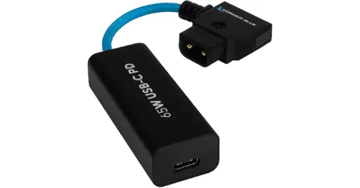 [5068650978327] Kondor Blue D-Tap To Female USB-C PD 2-Way Battery Charging Power Cable (Kondor Blue 6") KB-FUSBC-PDDT