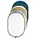 Godox RFT-10 7in1 Reflector Board Gold, Silver, Black, White, Translucent, Blue & Green (150x200cm)