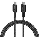 Anker 322 3Ft 0.9Mtr Braided 60W USB-C to USB-C Cable Black A81F5H11