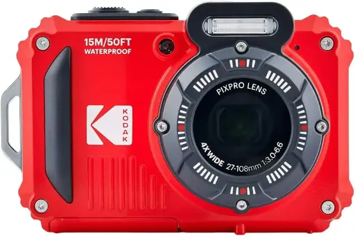 [819900014020] KODAK PIXPRO WPZ2 Rugged WiFi Digital Camera Red
