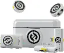 Hollyland Lark M2 All-in-one Button Wireless Lavalier Microphone System with Dual Transmitter Kit White