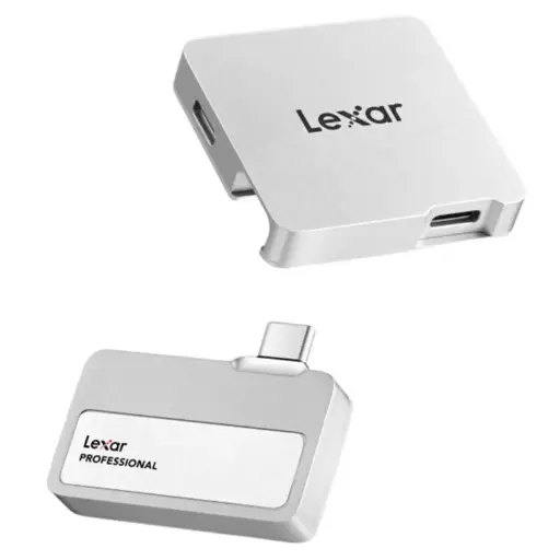 Lexar SL400 Professional Go Portable SSD With Hub R1050MB/s W1000MB/s USB 3.2 Gen 2x2 IP65 LSL400S001T-RNSNG