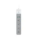 Porodo FWC045 4AC 65w 3000w Power Strip White PD-FWCH045-WH