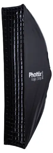 [4894609827252] Phottix Raja 30x140cm Quick-Folding Strip softbox (12"x55")  PH82725