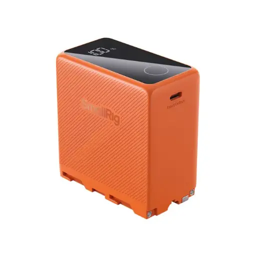 [6941590016016] SmallRig L-Series/NP-F970 USB-C Rechargeable Camera Battery Orange 4576