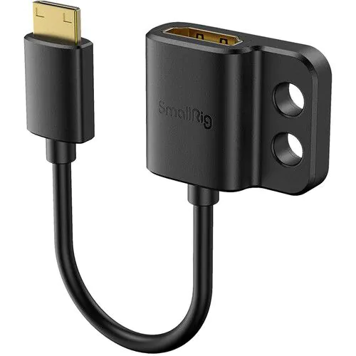 [6941590003511] SmallRig Ultra Slim 4K HDMI Adapter Mini HDMI Male to Full HDMI Female (C TO A) 3020
