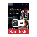 SanDisk Extreme Pro 200Mbps 128GB MicroSDXC UHS-I Card with Adapter SDSQXCD-128G-GN6MA