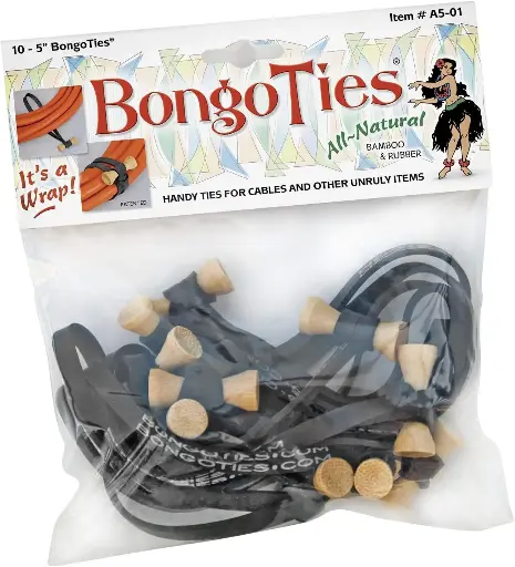 [895668001014] BongoTies 5 Elastic Cable Ties 10-Pack A5-01