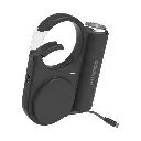 Porodo 5000mAh Outdoor Power Bank With 70cm Retractable Type-C Cable Black PD-PBFCH073-BK