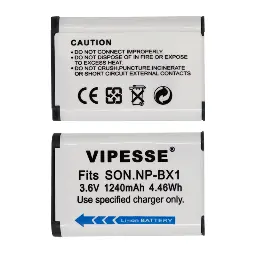 Vipesse NP-BX1 3.6V 1240mAh 4.46Wh Battery for Sony