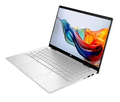 [14-EK0025] HP Pavilion X360 14 EK0025  Intel Core i7-1255U, 16GB RAM, 512GB SSD, 14-Inch Touch Display, Windows 11 Home - Silver