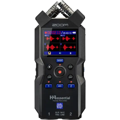 [4515260029389] ZOOM H4essential 4-Track Handy Recorder For Creators With 32-Bit Float Recording