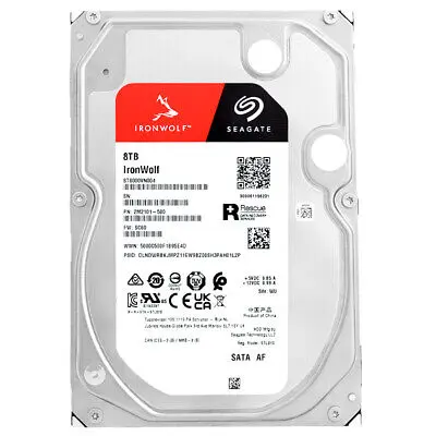 [ST8000VN004] Seagate IronWolf 8TB 5400rpm SATA III 3.5-Inch Internal NAS HDD ST8000VN004