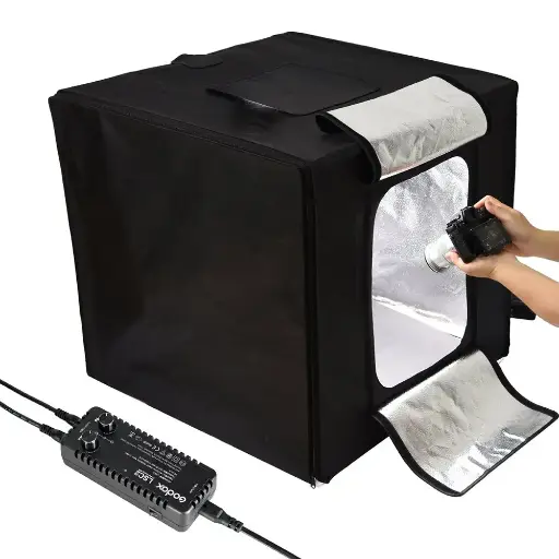 [6952344215883] Godox LSD80 Double Light LED Mini Photography Studio Lighting Tent 80cm