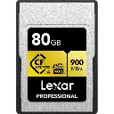 Lexar Professional 80GB CFexpress Type A Memory Card GOLD Series Up to 900MB/s Read & 800MB/s Write Speed LCAGOLD80G-RNENG