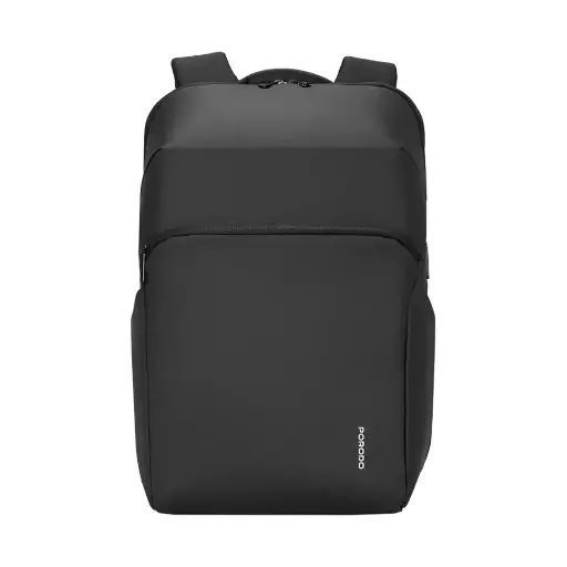 [990478109902] Porodo Lifestyle Water Resistant PU BackPack Black PD-LFST122
