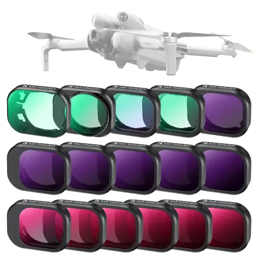 [SKU.2282V1] K&F Concept 16 Pack (Black Mist+UV+CPL+ND+ND&PL+LPR) Filter Set for DJI Mini 4 Pro SKU.2282V1