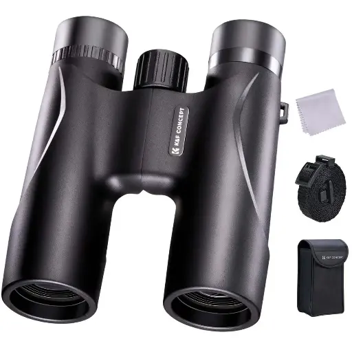 [KF33.071] K&F Concept 12x32 Compact Binoculars for Kids and Adults, with BAK4 Prism, FMC Lens, IP65 Waterproof & Neck Strap for Bird Watching Hunting Travel Camping Stargazing KF33.071
