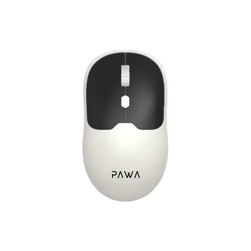 [6476971391142] Pawa Dual Mode Wireless Mouse with 1600DPI White & Black PW-CABTMK16-WHBK