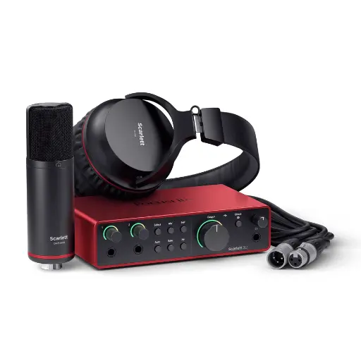[815301001553] Focusrite Scarlett 2i2 Studio 4th Gen Audio Interface Recording Bundle MOSC0040
