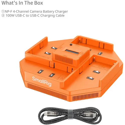 [6941590018812] SmallRig NP-F 4-Channel Camera Battery Charger 4837