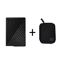 WD My Passport 1TB USB 3.0 Portable External Storage with Carry Case WDBYVG0010BBK-WESN