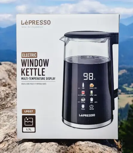 [990478109865] LePresso Electric Window Kettle Multi-Temprature Display LPCFFM0037