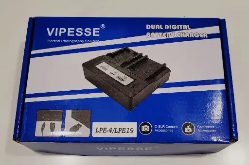 [VP-LP-E19] Vipesse LP-E19 Dual Battery Charger for Canon