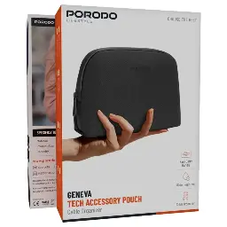 Porodo Lifestyle Geneva Tech Accessory Pouch PDLFSTPBK