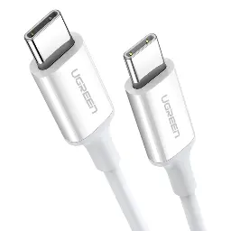 UGREEN 1Mtr 60w USB-C PD Fast Charging Cable White 60518