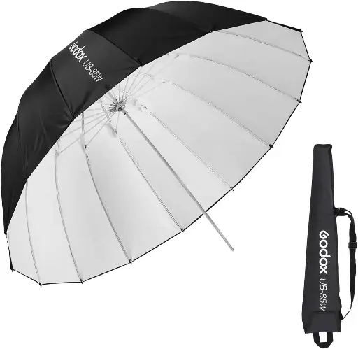 [6952344219386] Godox UB-85W Translucent Parabolic Umbrella 85cm - White